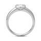 Anillo Solitario de oro blanco de 18 Kt con diamante de 0,32 a 1,02 ct, certificado GIA