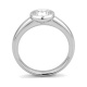 Anillo Solitario de oro blanco de 18 Kt con diamante de 0,32 a 1,02 ct, certificado GIA