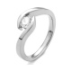 Anillo Solitario de oro blanco de 18 Kt con diamante de 0,32 a 1,02 ct, certificado GIA