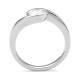 Anillo Solitario de oro blanco de 18 Kt con diamante de 0,32 a 1,02 ct, certificado GIA