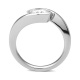 Anillo Solitario de oro blanco de 18 Kt con diamante de 0,32 a 1,02 ct, certificado GIA