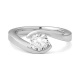 Anillo Solitario de oro blanco de 18 Kt con diamante de 0,32 a 1,02 ct, certificado GIA