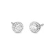 Pendientes Rosetón de oro blanco de 18 Kt con diamantes de 0,75 a 2,35 ct, certificado GIA