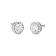 Pendientes Rosetón de oro blanco de 18 Kt con diamantes de 0,75 a 2,35 ct, certificado GIA
