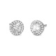Pendientes Rosetón de oro blanco de 18 Kt con diamantes de 0,75 a 2,35 ct, certificado GIA