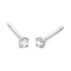 Pendientes Dormilonas de oro blanco de 18 Kt con diamantes de 0,64 a 2,04 ct, certificado GIA