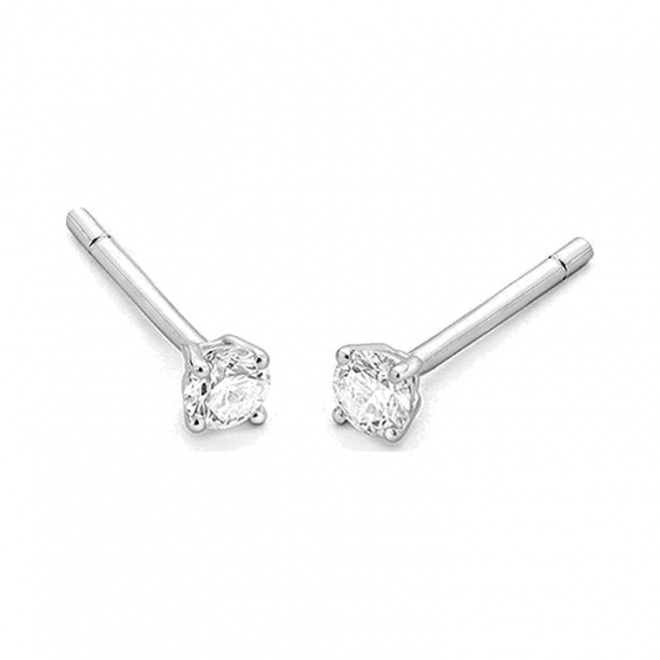 Pendientes Dormilonas de oro blanco de 18 Kt con diamantes de 0,64 a 2,04 ct, certificado GIA