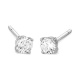 Pendientes Dormilonas de oro blanco de 18 Kt con diamantes de 0,64 a 2,04 ct, certificado GIA