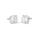 Pendientes Dormilonas de oro blanco de 18 Kt con diamantes de 0,64 a 2,04 ct, certificado GIA