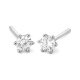 Pendientes Dormilonas de oro blanco de 18 Kt con diamantes de 0,64 a 2,04 ct, certificado GIA