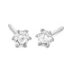 Pendientes Dormilonas de oro blanco de 18 Kt con diamantes de 0,64 a 2,04 ct, certificado GIA