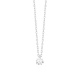 Colgante Solitario de oro blanco de 18 Kt con diamante de 0,32 a 1,02 ct, certificado GIA
