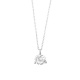 Colgante Solitario de oro blanco de 18 Kt con diamante de 0,32 a 1,02 ct, certificado GIA