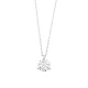 Colgante Solitario de oro blanco de 18 Kt con diamante de 0,32 a 1,02 ct, certificado GIA