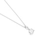 Colgante Solitario de oro blanco de 18 Kt con diamante de 0,32 a 1,02 ct, certificado GIA