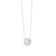 Colgante Rosetón de oro blanco de 18 Kt con diamantes de 0,38 a 1,17 ct, certificado GIA