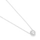 Colgante Rosetón de oro blanco de 18 Kt con diamantes de 0,38 a 1,17 ct, certificado GIA