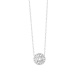 Colgante Rosetón de oro blanco de 18 Kt con diamantes de 0,38 a 1,17 ct, certificado GIA