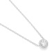Colgante Rosetón de oro blanco de 18 Kt con diamantes de 0,38 a 1,17 ct, certificado GIA