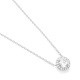 Colgante Rosetón de oro blanco de 18 Kt con diamantes de 0,38 a 1,17 ct, certificado GIA