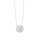 Colgante Rosetón de oro blanco de 18 Kt con diamantes de 0,38 a 1,17 ct, certificado GIA