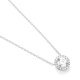 Colgante Rosetón de oro blanco de 18 Kt con diamantes de 0,38 a 1,17 ct, certificado GIA