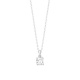 Colgante Solitario de oro blanco de 18 Kt con diamante de 0,32 a 1,02 ct, certificado GIA