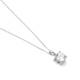 Colgante Solitario de oro blanco de 18 Kt con diamante de 0,32 a 1,02 ct, certificado GIA