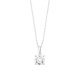 Colgante Solitario de oro blanco de 18 Kt con diamante de 0,32 a 1,02 ct, certificado GIA