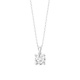 Colgante Solitario de oro blanco de 18 Kt con diamante de 0,32 a 1,02 ct, certificado GIA