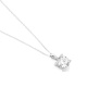 Colgante Solitario de oro blanco de 18 Kt con diamante de 0,32 a 1,02 ct, certificado GIA