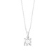 Colgante Solitario de oro blanco de 18 Kt con diamante de 0,32 a 1,02 ct, certificado GIA