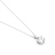 Colgante Solitario de oro blanco de 18 Kt con diamante de 0,32 a 1,02 ct, certificado GIA