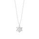 Colgante Solitario de oro blanco de 18 Kt con diamante de 0,32 a 1,02 ct, certificado GIA