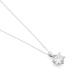 Colgante Solitario de oro blanco de 18 Kt con diamante de 0,32 a 1,02 ct, certificado GIA