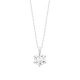 Colgante Solitario de oro blanco de 18 Kt con diamante de 0,32 a 1,02 ct, certificado GIA