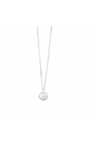 Colgante Solitario de oro blanco de 18 Kt con diamante de 0,32 a 1,02 ct, certificado GIA