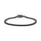 Pulsera Rivière de titanio con diamantes negros de 2,10 a 4,50 ct