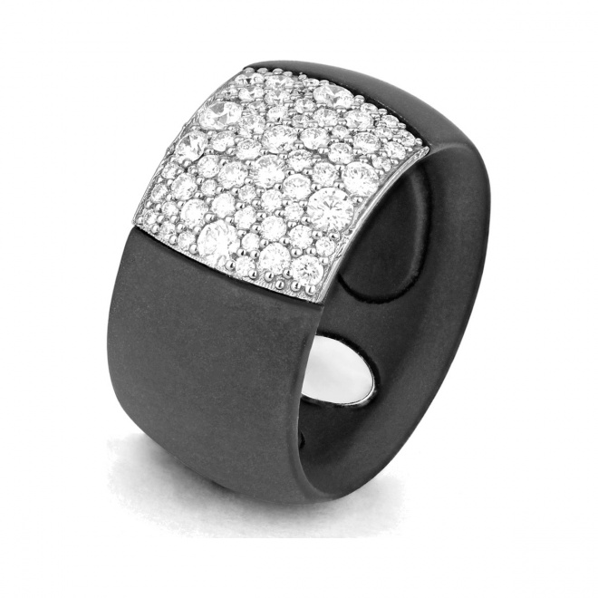 Anillo de oro blanco de 18 Kt con diamantes de 0,90 a 1,00 ct