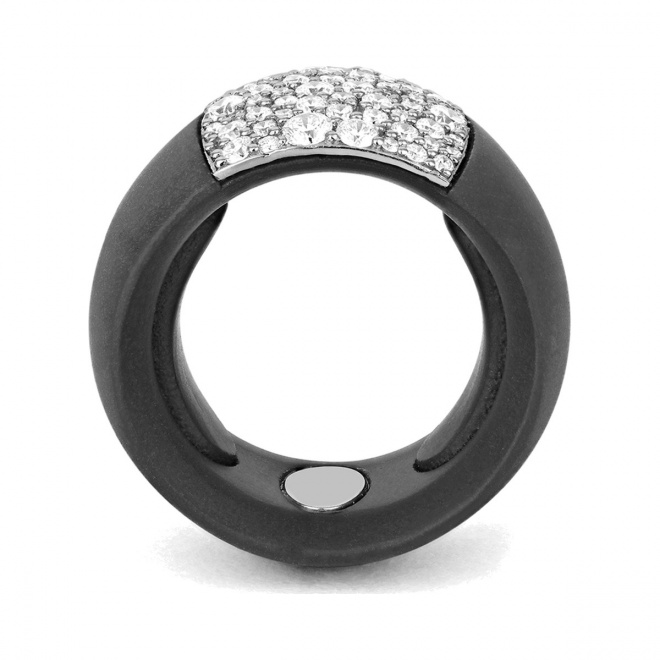 Anillo de oro blanco de 18 Kt con diamantes de 0,90 a 1,00 ct