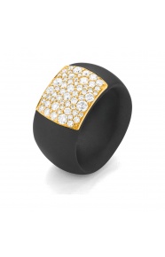 Anillo de oro amarillo de 18 Kt con diamantes de 0,95 a 1,05 ct