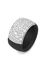 Anillo de oro blanco de 18 Kt con diamantes de 1,60 a 1,70 ct