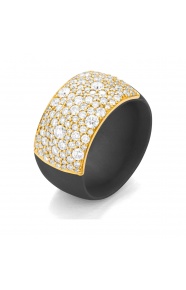 Anillo de oro amarillo de 18 Kt con diamantes de 2,30 a 2,60 ct