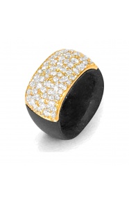 Anillo de oro amarillo de 18 Kt con diamantes de 2,60 a 2,75 ct