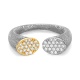 Anillo de oro de 18 Kt con diamantes de 0,30 ct