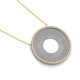 Colgante de oro amarillo de 18 Kt con diamantes de 0,24 ct