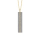 Colgante de oro amarillo de 18 Kt con diamantes de 0,08 ct