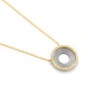 Colgante de oro amarillo de 18 Kt con diamantes de 0,12 ct