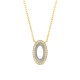 Colgante de oro amarillo de 18 Kt con diamantes de 0,09 ct