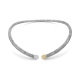 Collar de oro de 18 Kt con diamantes de 0,60 ct